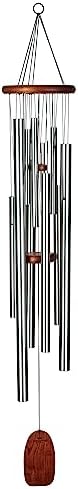 Woodstock Wind Chimes for Outside, Outdoor Decor for Your Patio and Front Porch, Garden Decor, (55") Silver Wind Chime, Woodstock Magical Mystery Chime, Space Odyssey (MMSO) by WoodstockChimes