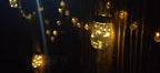 Solar Mason Jar Lights, 12 Pack 30 LED Fairy Star Firefly String Lids Lights with 12 Hangers for Patio Yard Garden Party Wedding Christmas Decoration(Jars Not Included) - Image 6