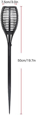 4PCS Solar Torch Lights Outdoor, 19.7 inch 12 LED IP65 Waterproof Garden Pathway Light with Vivid Dancing Flickering Flames, with Auto On/Off Dusk to Dawn, Landscape Decoration Lights - Image 5