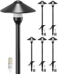 Low Voltage Pathway Lights with G4 3W 3000K Bulbs 6-Pack, Black Aluminum by PARTPHONER