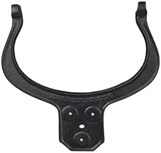 Large 20.9" Matte Black Vintage Cast Iron Farm Bell Dinner Bell Wall Mount - Image 4