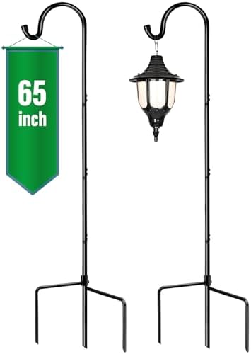 GOFORWILD 2 Pack 65 Inche Adjustable Shepherd Hooks for Outdoor by GOFORWILD