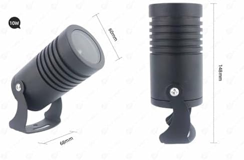 LED Beam Spotlight - Floor Light Spotlight, IP67 Narrow Beam Spot Lamp, LED Beam Spotlight, Outdoor Building Exterior Wall Projector Lights, Outdoor Building Remote Illumination Spotlight(Yellow,10W(A - Image 2
