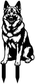 Dog Metal Garden Stake - Weatherproof Dog Silhouette Yard Art, Decorative Outdoor Sign for Lawn & Patio, Heartfelt Gift for Rough Collie Lovers(Sit,10") by Unknown
