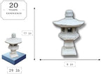 Yard Pagoda Figurine Concrete Outdoor Lantern Stone Backyard Pagoda Zen Garden Decoration Lawn Lantern Statue Japanese Style - Image 2