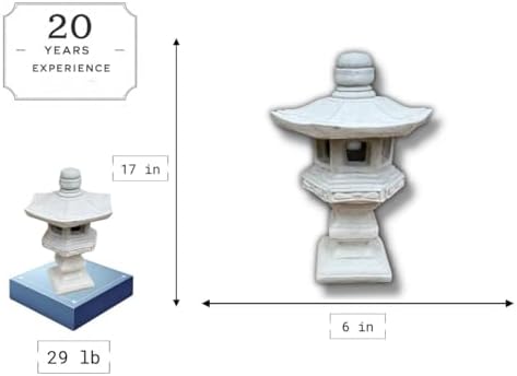 Yard Pagoda Figurine Concrete Outdoor Lantern Stone Backyard Pagoda Zen Garden Decoration Lawn Lantern Statue Japanese Style - Image 2