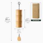 Natural Bamboo Chord Wind Chime, Handcrafted Wood Wind Chimes for Outdoor Indoor Patio, Garden, Yoga, Meditation, Relaxation, Home Decor Gift - Image 2