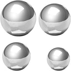 TOYANDONA 4 Pack Stainless Steel Garden Gazing Globes Mirror Ball Ornament by TOYANDONA