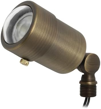 Lightkiwi S1997 Outdoor 12V Spotlight Brass Fixture for Low Voltage Landscape/Garden Lighting (Light Bulb Not Included) by Lightkiwi