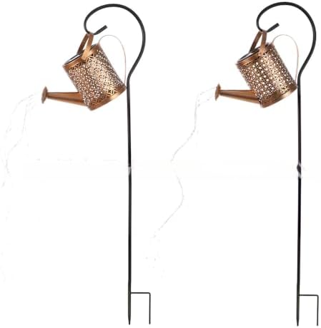 Solar Watering Can Garden Stake Light, Decorative LED Outdoor Yard Light by Unknown