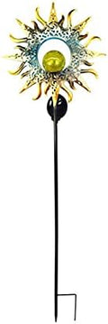 Practical Garden Tools Solar Lights Stake Sun，Sun Moon Flame Night Lighting，Solar LED Flame Light，Waterproof Retro Iron Garden Lawn Lamp，Garden Yard Landscape Decor (Size : 03) by Unknown