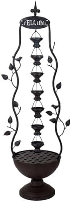 42" Outdoor Water Fountain 7-Tiers Cascading Garden Water Feature by ROARLITEE