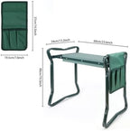 Multifunctional Garden Kneeler and Seat | 150kg Load Capacity, Garden Kneeler with Tool Pouch, Portable, Furniture, for Gardening, Work, Gardeners, Seniors, Small Cloth Bag - Image 3