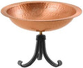 Achla Designs BBHC-02T-TR Hammered Tripod Stand Birdbath, Polished Solid Copper, Black by ACHLADesignsHomeGarden