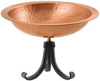 Achla Designs BBHC-02T-TR Hammered Tripod Stand Birdbath, Polished Solid Copper, Black by ACHLADesignsHomeGarden
