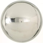 WHW Whole House Worlds Large Crosby Street Stainless Steel Gazing Ball for Homes and Gardens, 10.75 Inches Diameter, Mirror Globe by WHWWholeHouseWorlds