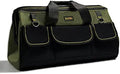 FASTECH 20-inch Wide Mouth Tool Bag with Water Proof Molded Base, Wide Mouth Tool Tote Bag, Waterproof Tool Organizer Bag for Men with Adjustable Shoulder Strap(No Bottom Shell) by FASTECH