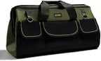 FASTECH 20-inch Wide Mouth Tool Bag with Water Proof Molded Base, Wide Mouth Tool Tote Bag, Waterproof Tool Organizer Bag for Men with Adjustable Shoulder Strap(No Bottom Shell) by FASTECH