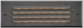 Hinkley Hardy Island 12V Louvered Brick Flush Step Light, Satin Black by Hinkley