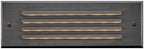 Hinkley Hardy Island 12V Louvered Brick Flush Step Light, Satin Black by Hinkley