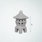 OLOMA Stone Oki Gata Japanese Lantern Garden Statue Asian Concrete Pagoda Handcrafted Ornament Asian Landscape Decor Zen Patio Lawn Yard Shrine Accent - Image 7