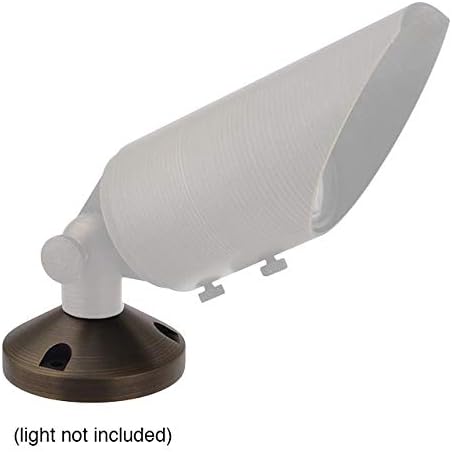 MarsLG BRS1 Solid Brass Surface-Mount Base for Low Voltage Landscape Light with 1/2" NPT Thread in Antique Brass Finish (4-Pack), 36SMBBSx4 - Image 2