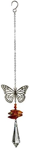 Woodstock Chimes Woodstock Rainbow Makers Collection, Crystal Fantasy, 4.5'' Butterfly Crystal Fantasies Crystal Suncatchers for Outdoor, Patio, Home or Garden Décor (CFBU) - Image 2