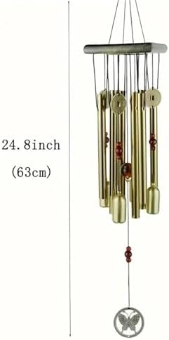Decorative Pendant Large Copper Bell Wind Chimes Rust-Resistant Aluminum Alloy Tubes for Garden for Home - Image 2