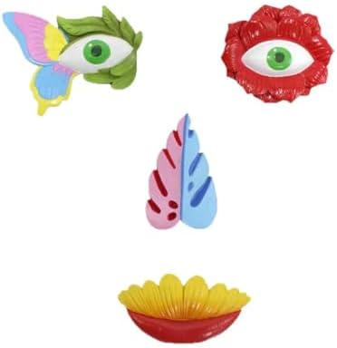 Whimsical Tree Face Garden Decor Set, Resin Tree Hugger Ornament, Outdoor Yard Patio Wall Art Decoration by HAMAPI
