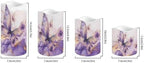 Purple Butterfly Marble Flickering Flameless Candles with Remote LED Pillar Candles Battery Operated with Timer Color Changing Electric Candles Decoration - Image 2