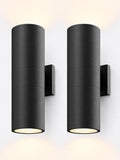 LEONLITE 2-Pack 18" Outdoor Cylinder Wall Light, Up and Down, E26 Base by LEONLITE