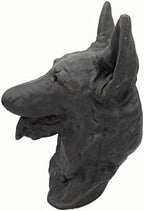 Solid Rock Stoneworks German Shepherd Bust- Graphite- 14" Tall x 8"W x 10"D - Image 5