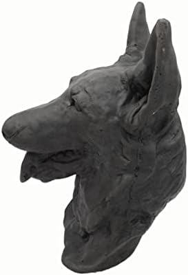 Solid Rock Stoneworks German Shepherd Bust- Graphite- 14" Tall x 8"W x 10"D - Image 5