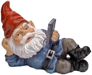 Relaxing Garden Gnome Figurine, Whimsical Outdoor & Indoor Decor Statue for Patio Lawn Yard Decor, 6.1'' Tall - Image 5