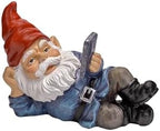 Relaxing Garden Gnome Figurine, Whimsical Outdoor & Indoor Decor Statue for Patio Lawn Yard Decor, 6.1'' Tall - Image 5