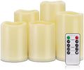 Homemory Outdoor Waterproof Flameless LED Candles with Remote Timer, 5 Pack by Homemory