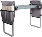 Garden Kneeler and Seat, 2024 Upgraded Foldable Heavy Duty Kneeling Bench with 2 Tool Bags and Soft EVA Foam Pad for Senior, Green by Clarfey