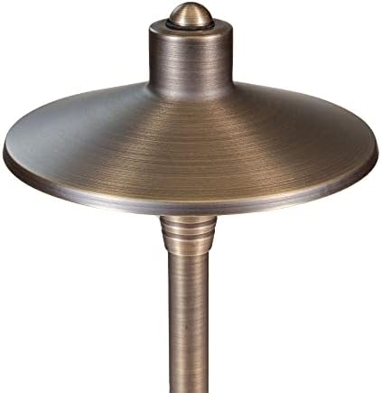 G2 12V Brass Mini Path Light (15" Tall) & 3W 2700K G4 LED Bulb - Image 2