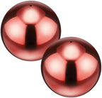 M METERXITY 2-Pack Garden Gazing Globes Ball 4.7 Inch 201 Stainless Steel Hollow Mirror Reflective Floating Ball for Garden/Pond/Home/Yard Outdoor Decoration [Ruby Red] by MMETERXITY