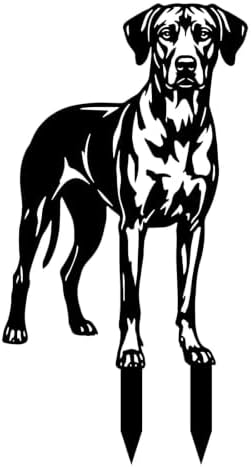 Dog Metal Garden Stake - Weatherproof Dog Silhouette Yard Art, Decorative Outdoor Sign for Lawn & Patio, Heartfelt Gift for Treeing Walker Coonhound Lovers(Stand,10") by VORISCAPE