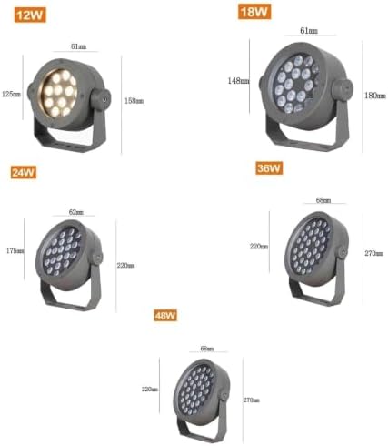 LED Beam Spotlight, AC85V~265V LED Beam Spotlight, IP66 Waterproof Led Beam Lamp, Outdoor Led Projection Spot Lights, Rotating Landscape Lighting Tree Light(Green,48w) - Image 2