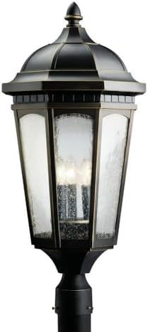 Kichler Courtyard Outdoor Post Light, Rubbed Bronze - Image 6