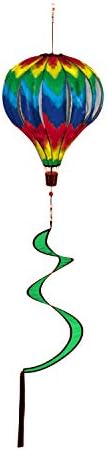 Evergreen Flag Beautiful Colorful Tie-Dye Chevron Balloon Wind Spinner Hanging Décor - 15 x 15 x 55 Inches Fade and Weather Resistant Outdoor Decoration for Homes, Yards and Gardens by EvergreenFlag
