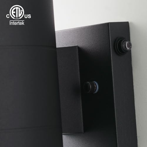 mirrea 18" Dusk to Dawn Outdoor Porch Light, Matte Black, Pack of 2 - Image 3