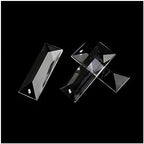 Chandelier Crystal Prisms Pendants 22X63mm 22x76mm Clear Crystal Chandelier Pendants Drops Optical Glass Prism Chandelier Crystal Prisms Pendants (Color : One Hole, Size : 22x63mm 30pcs) by Unknown
