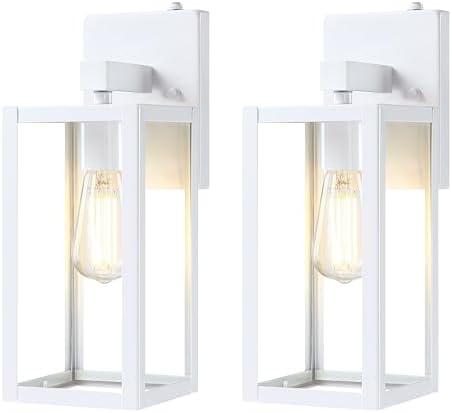 GRUENLICH Outdoor Wall Light Fixture Dusk to Dawn, Tempered Glass by GRUENLICH