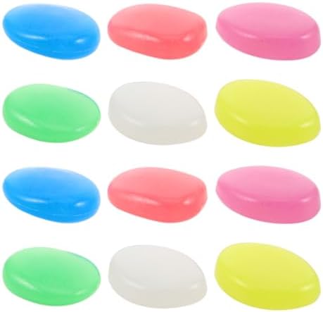 4.5cm Pebbles Resin Plastic Stones 55pcs Glow in Dark for Landscaping by GALPADA