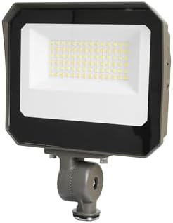 LAMPHOME LED Flood Lights Outdoor 15/20/35W and 3000/4000/5000K Adjustable 3900Lm,Dusk-to-Dawn Sensor o Dawn Flood Light for Yard, Garage, Garden,UL Listed, Includes Knuckle Mount UL Listed by ULL