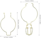 Mason Jar Hangers 10 Pcs Accessories Sealing Can Buckle Wire Clamps Jar Locking Stainless Steel Handle In Design For Hanging Bottle - Image 2