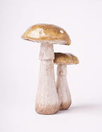 SEINHIJO Mushroom Statue Sculpture Fairy Figurine Garden Decor 7.1 Inch - Image 3
